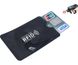 Захисний чохол для банківської карти з блокуванням від RFID зчитування, Black