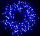 Гірлянда нитка Xmas 180 LED 14 метрів зелений провід, Колір ламп-синій