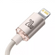 Кабель USB C to Lightning 20W (1.2m) Baseus (CAJY0013) Crystal Shine Series, Pink