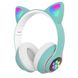 Наушники беспроводные с микрофоном Cat Rainbow LED Ear STN-28
