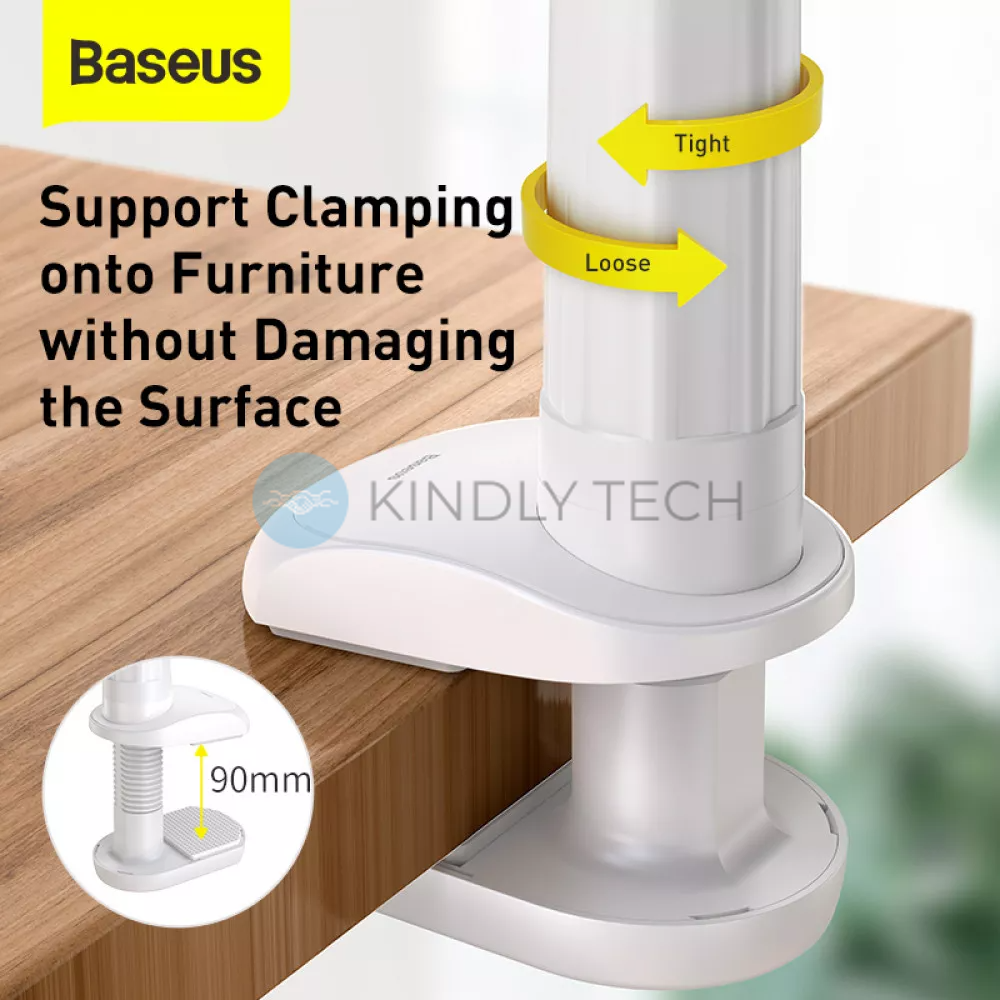 Держатель-штатив для телефона Lazy Phone Holder &mdash; Baseus (LUZQ00001) Otaku Life Rotary Adjustment Pro &mdash; Silver