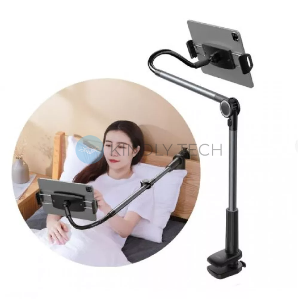 Держатель-штатив для телефона Lazy Phone Holder &mdash; Baseus (LUZQ00001) Otaku Life Rotary Adjustment Pro &mdash; Silver