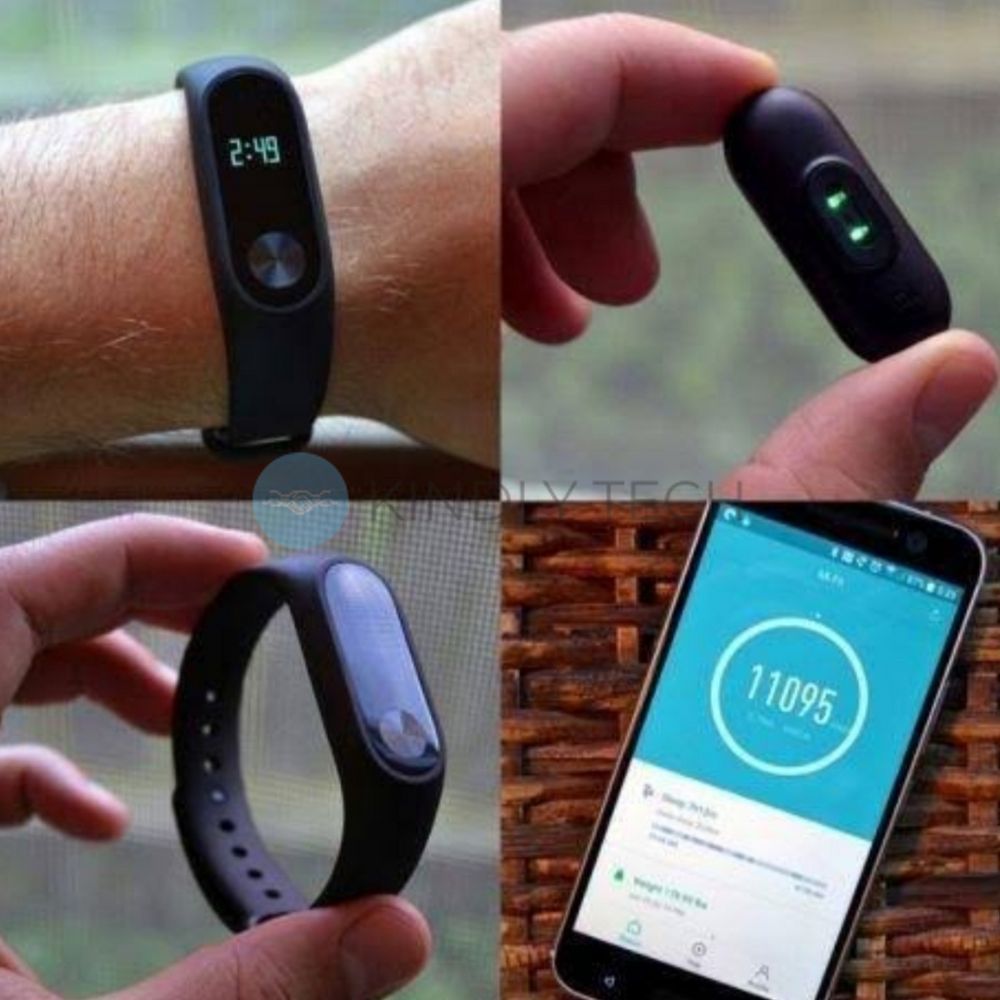 Фітнес браслет Smart Band M2 трекер серцевого ритму, Black