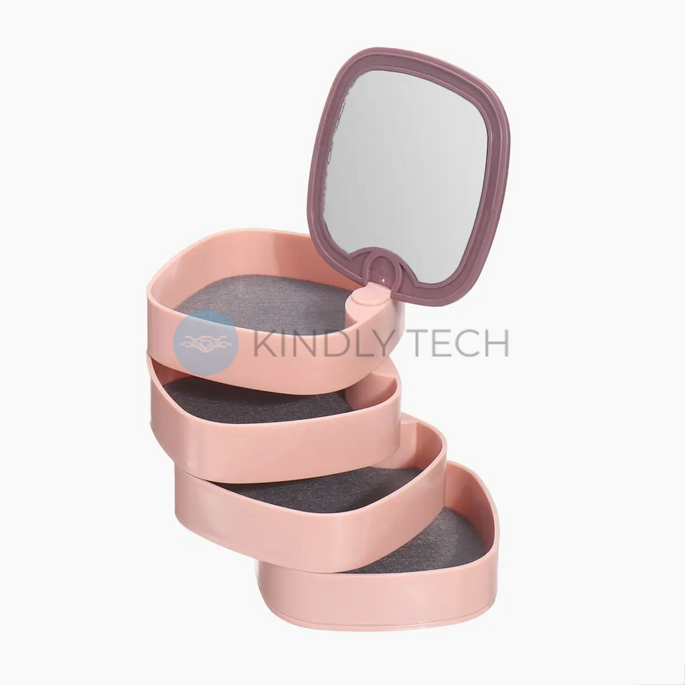 Скринька органайзер для біжутерії з дзеркалом Rotating Jewelry Organizer, В асортименті