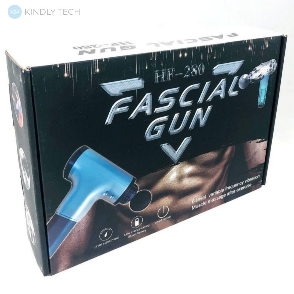 М'язовий ручний масажер Fascial Gun HF-280