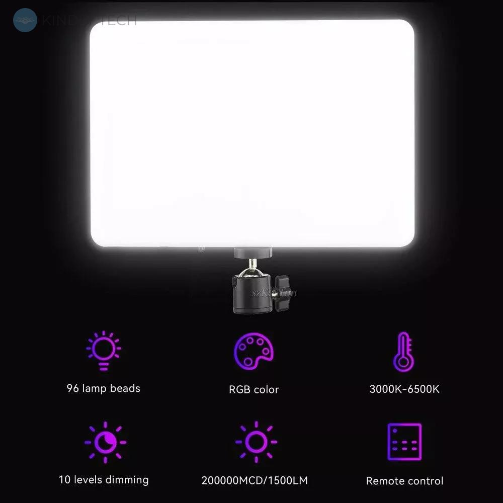 Освещение для фото и видео с пультом управлением LED RGB, PM26