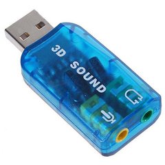 USB Звуковая карта, 5.1 3D sound