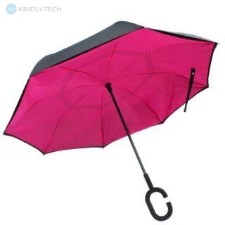 Зонт наоборот Up Brella Розовый