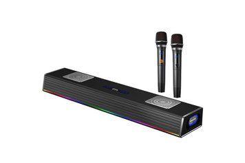 Саундбар Socovez G69 2.1CH Home Theater System з HDMI ARC, Bluetooth 5.0, RGB-підсвіткою та двома бездротовими мікрофонами