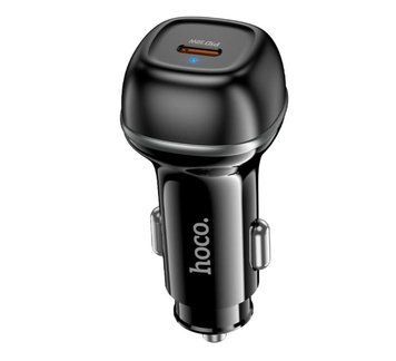 Автомобільний зарядний пристрій HOCO Z58 Rank PD30W з одним USB‑портом та LED‑індикатором для швидкої зарядки гаджетів у дорозі