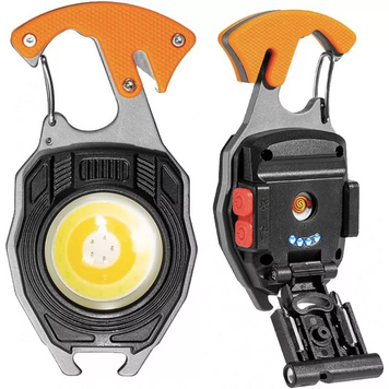 Мини фонарик на карабине &mdash; W5147 Light Type C / Брелок с фонариком и открывашкой