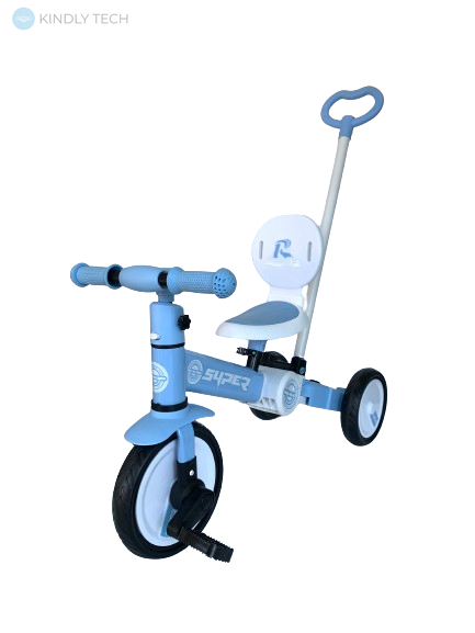 Дитячий велосипед біговел Ocie Balance Bike Super 2в1 Блакитний