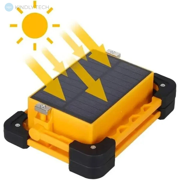 Фонарь прожектор переносной на солнечной батарее LED solar light + Powerbank 11000 MAH 80W