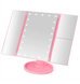 Дзеркало потрійне для макіяжу з LED підсвічуванням Magic Makeup Mirror Рожеве