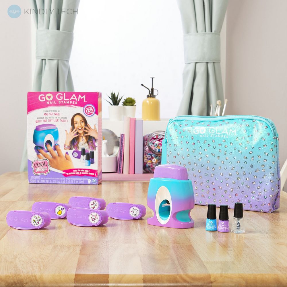 Детский принтер для ногтей Cool Maker с сумочкой и набором для принтов