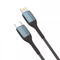 Кабель USB C to Lightning 20W (1m) — Veron CL09 Nylon — Black