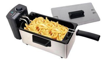 Фритюрниця для приготування картоплі фрі LumaBella LB-60002, 2000 Вт 3,5л