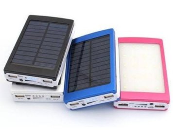 Power Bank 36000 mAh с солнечной батареей Camping lamp solar, В ассортименте