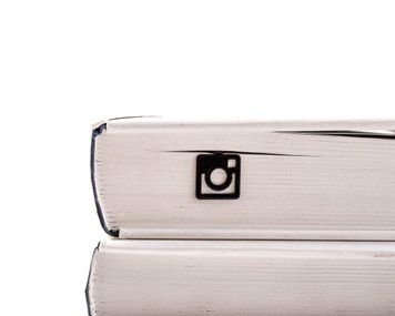 Закладка для книг &laquo;Лого Instagram&raquo;, Чорний