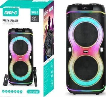 Портативная Bluetooth-колонка GD-2881 2&times;8&Prime; + 3&Prime;