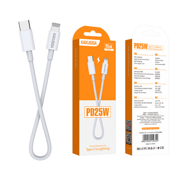 Кабель Type-C-Lightning KAKUSIGA KSC-653 Feyue Series, 0.25м