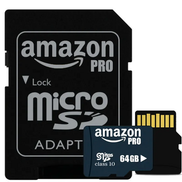 Карта памяти micro AMAZON 64GB class 10 c адаптером для компьютера