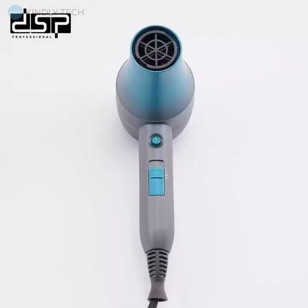 Фен для волосся 1400 Вт DSP 37023 Сірий із синім