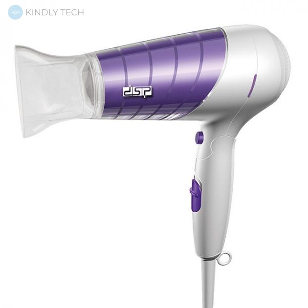 Мощный складной фен для волос DSP F30037 1800 Вт, Фиолетовый