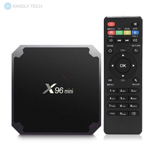 ТВ-приставка X96 mini 4/32 з пультом дистанційного керування на базі чотириядерного процесора