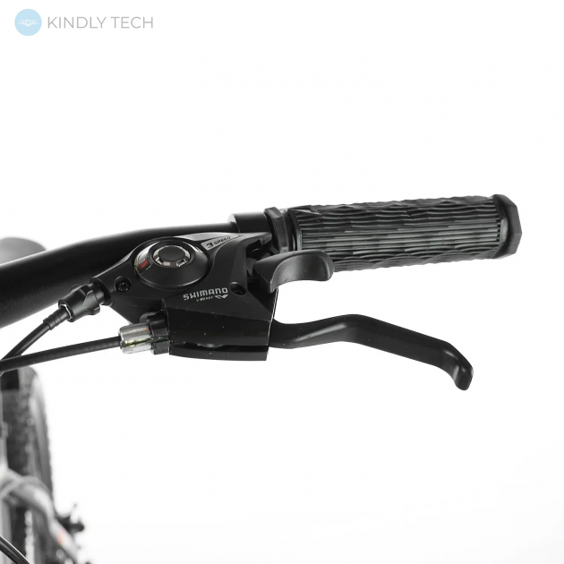 Велосипед гірський з сталевою рамою Konar KS-27.5″17 передні амортизатори, Чорний/жовтий