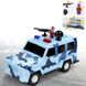 Електронна скарбничка-сейф Машинка LEGO з кодовим замком і сканером відбитка пальця Gelendvagen blue