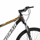 Велосипед гірський з сталевою рамою Konar KS-27.5″17 передні амортизатори, Чорний/жовтий