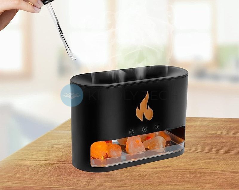 Увлажнитель воздуха с камнями Aroma Diffuser UV-3, черный