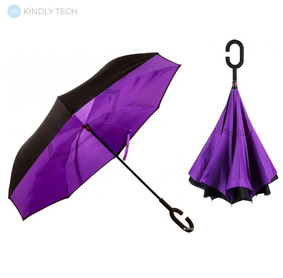 Зонт наоборот Up Brella Фиолетовый