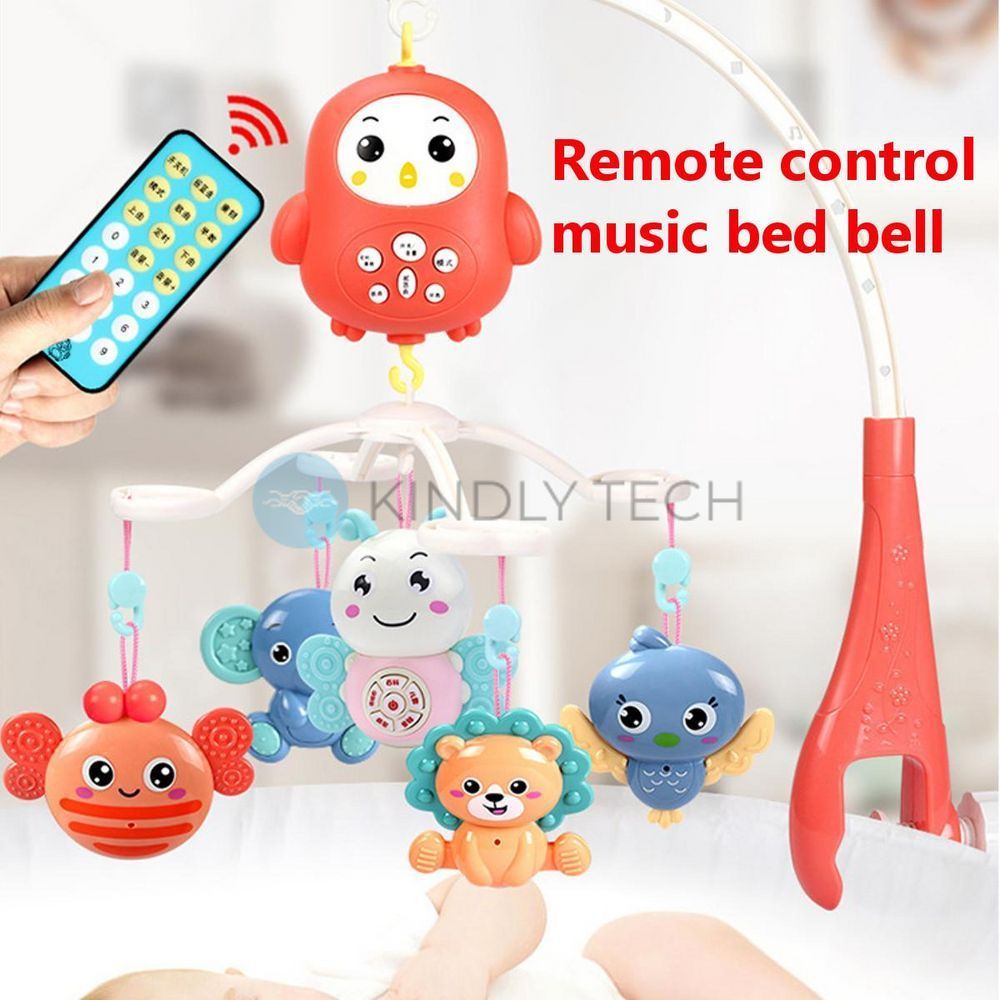 Дитяча каруселька-підвіска на ліжечко Happy Bed Bell з пультом