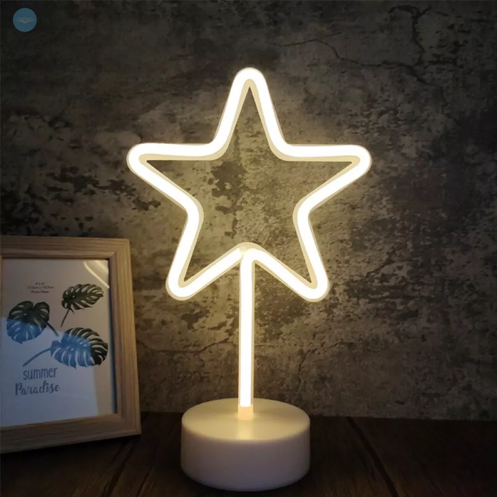 Ночной неоновый светильник — Neon Lamp series — Star