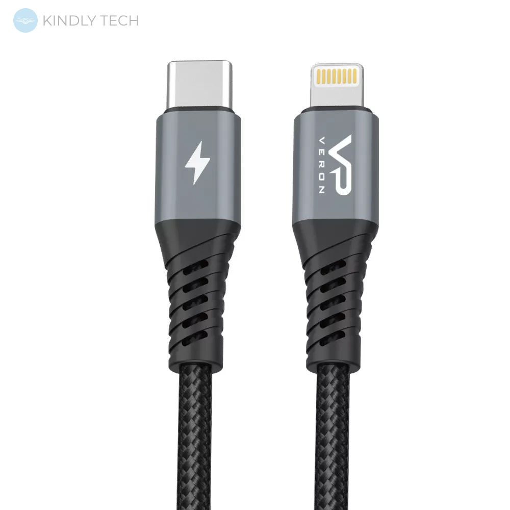 Кабель USB C to Lightning 20W (1m) — Veron CL09s Nylon