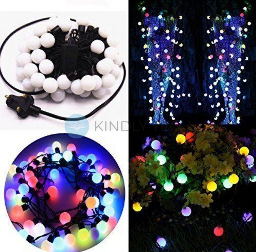Гирлянда матовый шарик 40 LED (RD-7103) 5м (флеш) Цвет ламп-Микс Black