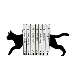 Упори для книг «Кішка, що біжить», Чорний