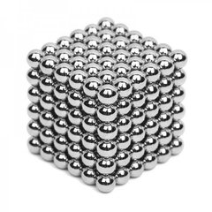 Магнитный конструктор-головоломка Neocube 216 шариков Silver