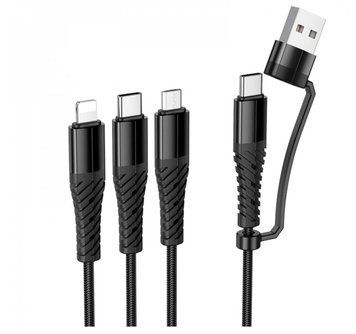 Універсальний кабель 3 в 1 (Lightning, Micro, Type-C) 2А 1м &mdash; Hoco X123