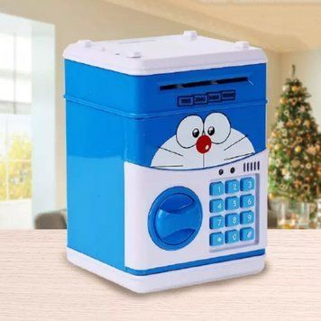 Электронная копилка, сейф "Котик" для детей с кодовым замком