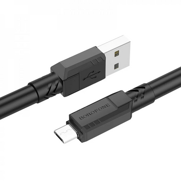 Кабель Micro 2.4A (1m) &mdash; Borofone BX81 &mdash; Black