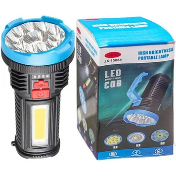 Ручной аккумуляторный фонарь LED charging light JX-1508 с 3-мя режимами