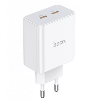 Сетевое зарядное устройство 35W | 2 PD | QC3.0 &mdash; Hoco C108A &mdash; White