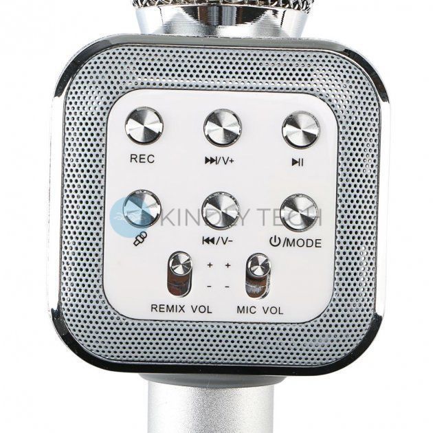 Беспроводной Портативный Bluetooth микрофон Wster WS 1818 Silver