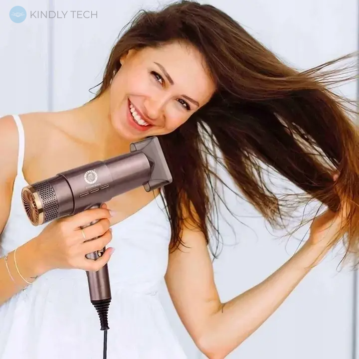Профессиональный фен для волос с ионизацией ENZO EN-8003 + комплект масел для волос