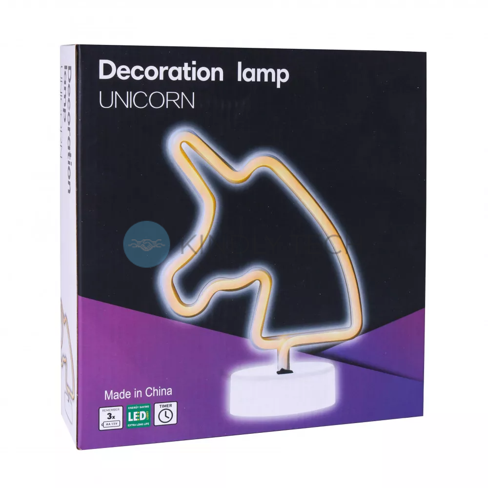 Ночной неоновый светильник &mdash; Neon Lamp series &mdash; Unicorn Pink