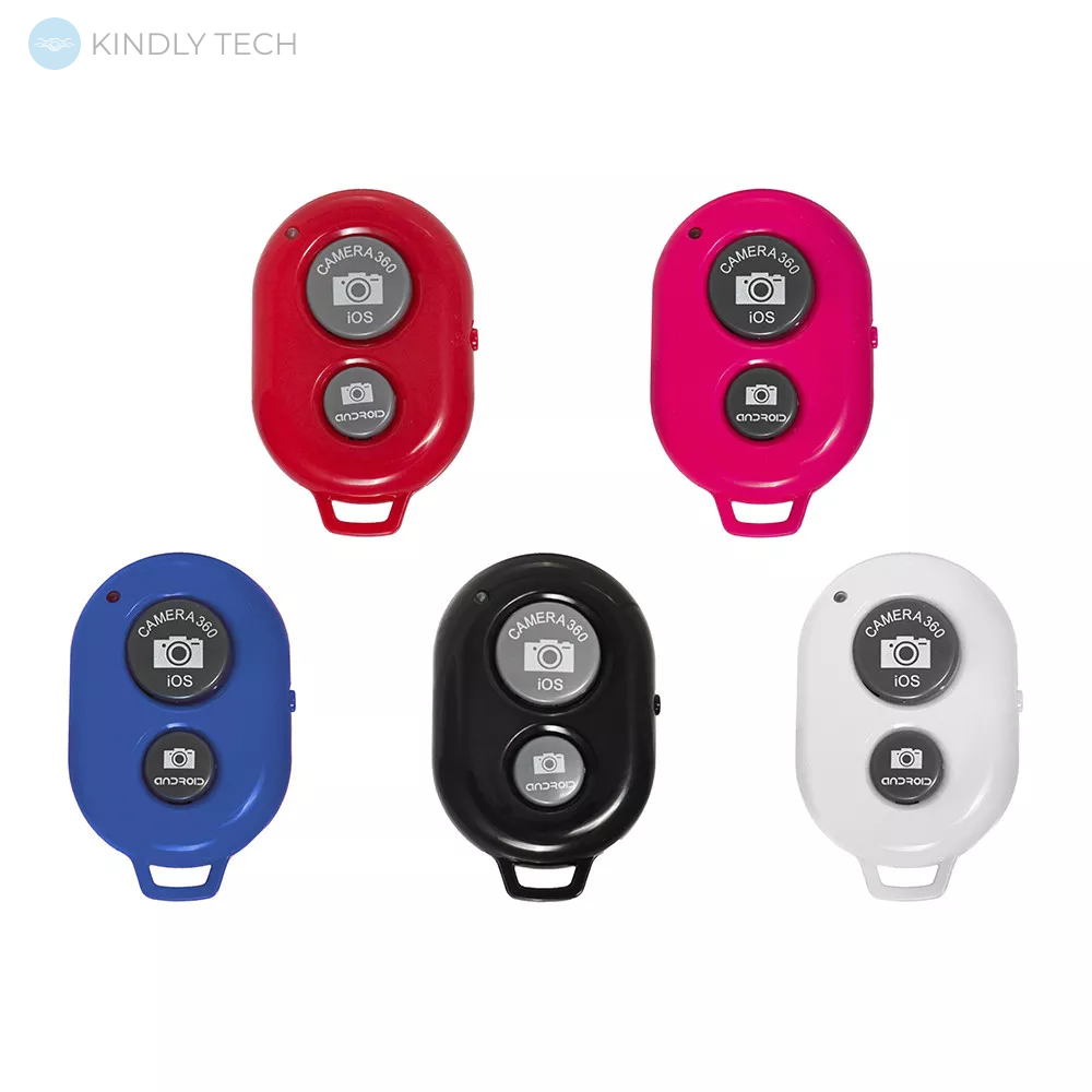 Блютуз кнопка для камеры Bluetooth Remote Control, Пульт для селфи — Red