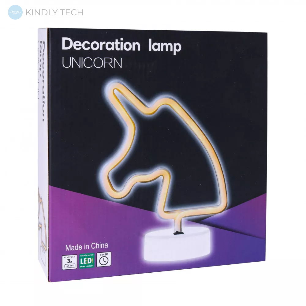 Ночной неоновый светильник — Neon Lamp series — Unicorn Pink